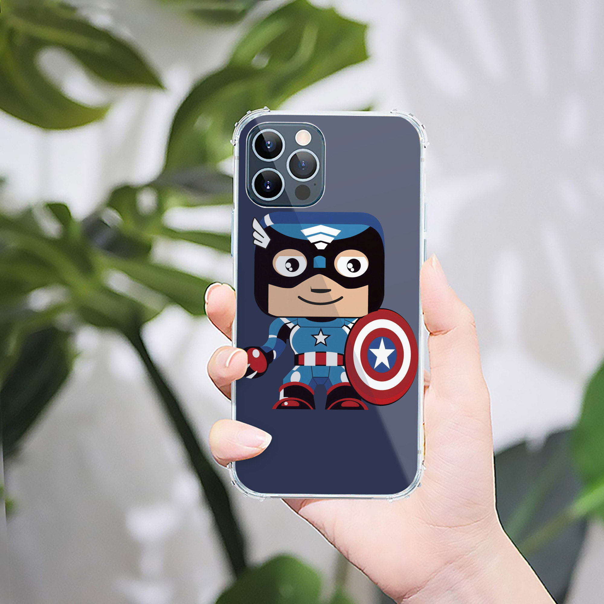 （画像用） アベンジャーズ The Avengers 【iPhone 12シリーズ対応】透明スマホケース（クリアソフトケース）
